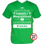 gratulálok futó póló zöld