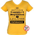 gratulálok halloween póló női citrom