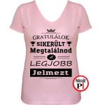 gratulálok halloween póló női pink