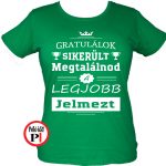 gratulálok halloween póló női zöld