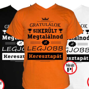 gratulálok keresztapa póló