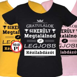gratulálok kézilabdás póló női