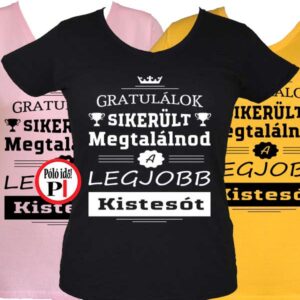 gratulálok kistestvér póló női