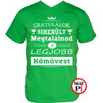 gratulálok kőműves póló zöld