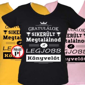 gratulálok könyvelő póló női