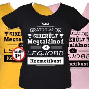 gratulálok kozmetikus póló női