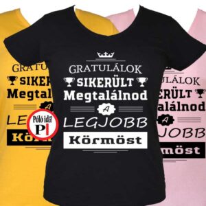 gratulálok körmös póló női