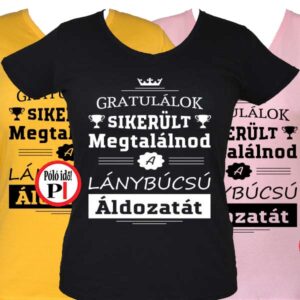 gratulálok leánybúcsú póló női