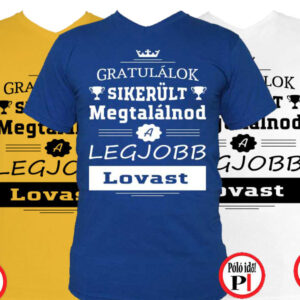 gratulálok lovas póló