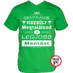 gratulálok mentős póló zöld