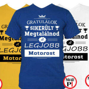 gratulálok motoros póló