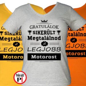 gratulálok motoros póló női