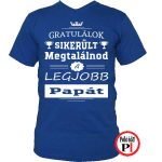 gratulálok nagypapa póló kék