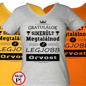 gratulálok orvos póló női