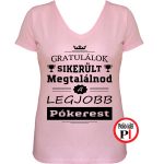 gratulálok póker póló női pink