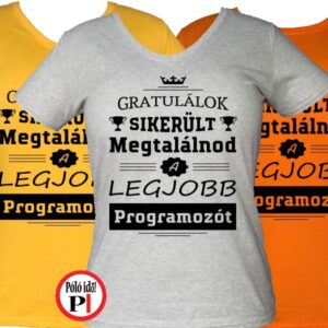 gratulálok programozó póló női