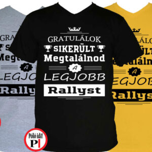 gratulálok rally póló