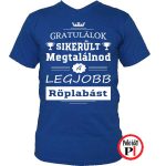 gratulálok röplabda póló kék
