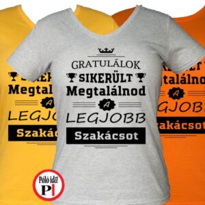 gratulálok szakács póló női