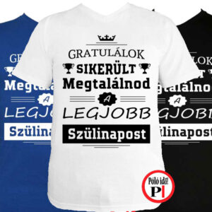 gratulálok szülinapi póló