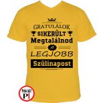 gratulálok szülinapi póló citrom