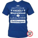 gratulálok szülinapi póló kék