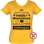 gratulálok szülinapi póló női citrom