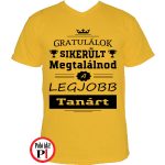 gratulálok tanár póló citrom