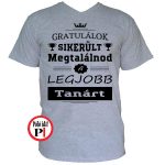 gratulálok tanár póló szürke