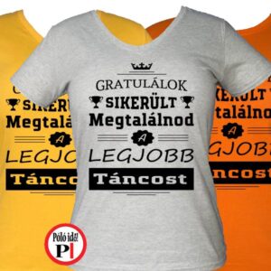 gratulálok táncos póló női