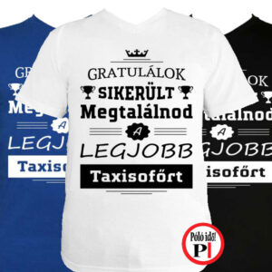 gratulálok taxi póló