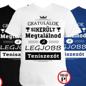 gratulálok tenisz póló