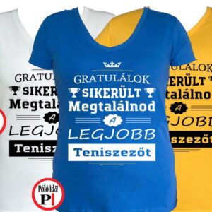 gratulálok tenisz póló női