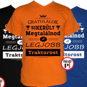 gratulálok traktoros póló