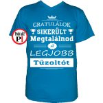 gratulálok tűzoltó póló vkék