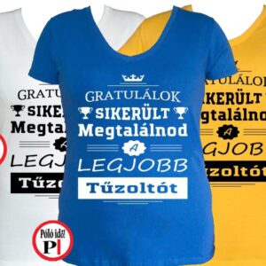 gratulálok tűzoltó póló női