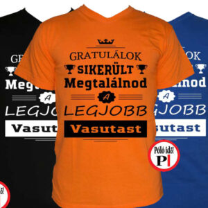 gratulálok vasútas póló