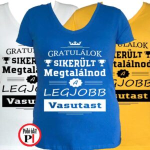 gratulálok vasutas póló női