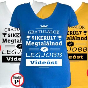gratulálok videós póló női