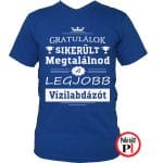 Gratulálok vízilabda póló kék