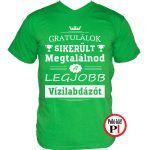 Gratulálok vízilabda póló zöld