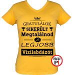 Gratulálok vízilabda póló női citrom