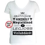 Gratulálok vízilabda póló női fehér