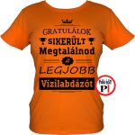 Gratulálok vízilabda póló női narancs