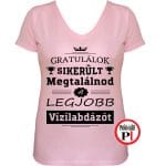 Gratulálok vízilabda póló női pink