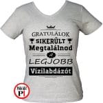 Gratulálok vízilabda póló női szürke