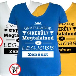 gratulálok zenekaros póló női