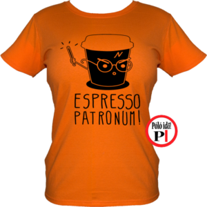 harry potter póló espresso patronum narancs