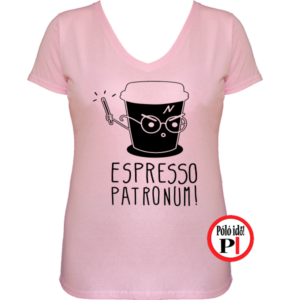 harry potter póló espresso patronum pink