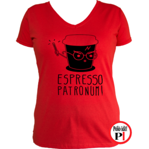 harry potter póló espresso patronum piros